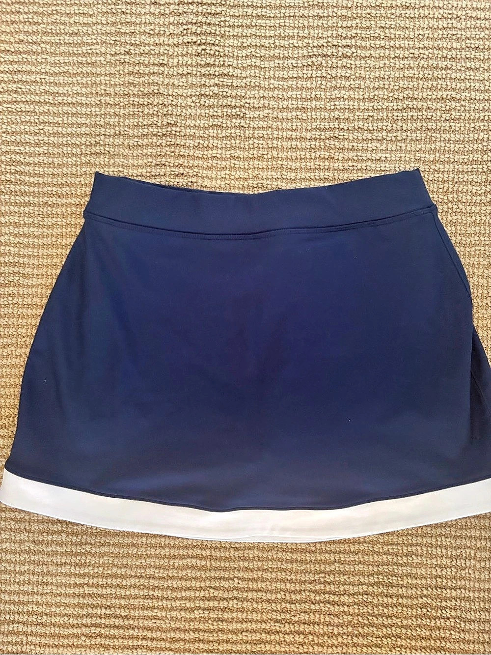 Y.P.B. SculptLUX Athletic Mini Skort in Blue & White Size Medi